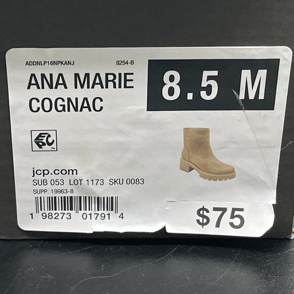 A.n.a. womens Marie Cognac bootie size 8.5 M NEW - Picture 8 of 8